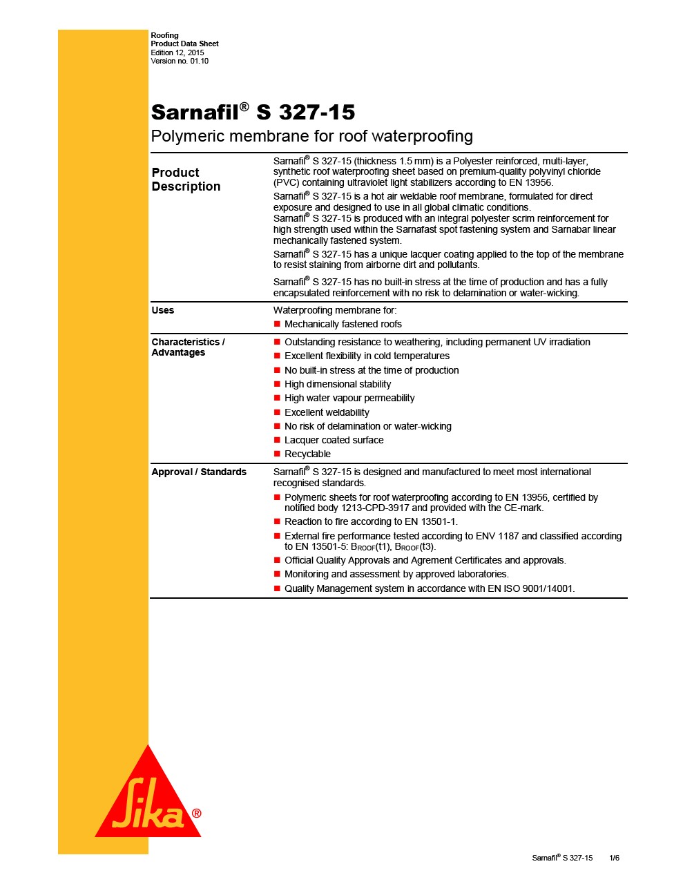 Sarnafil S 327-15
