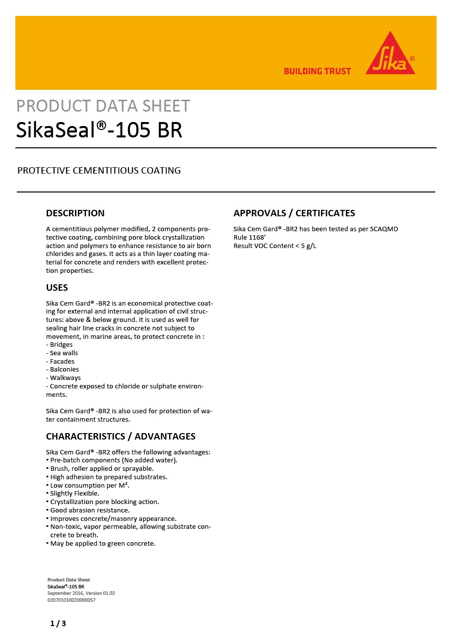 Product Data Sheets English